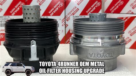 toyota oil filter housing metal|4runner metal oil filter housing.